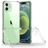 Apple iPhone 12 ile Uyumlu Kapak Kamera Korumalı Antişok Airbag K&ouml;şe Korumalı Silikon Şeffaf Kılıf