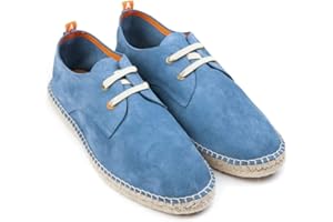 ABARCA Espadrilles für Herren aus Jute und Leder, handgefertigt, lässig, mit Schnürung, flexibel, weich und atmungsaktiv