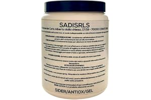SADISRLS Decapante Gel Professionale per Acciaio Inox (1 KG) - 3 in 1 - Sgrassaggio, Diossidazione, Passivante - Sider/Antiox