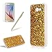 Produktbild Girlyard Silikon Glitzer Hülle für Samsung A7 (2017) A720F, Luxus Variable Farbe Pailletten Muster Shinning Case Weiche TPU Bling Backcover Ultra Dünn Flexibel Rubber Etui und Anti Rutsch Kratzfeste Schutzhülle für Samsung Galaxy A7 2017 - Gold