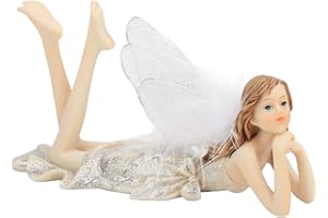 TEROR Estatuilla de Hadas de Flores, Escultura de Hadas de Flores, Figura en Miniatura de ángel, decoración de Resina, Regalo de cumpleaños de Boda