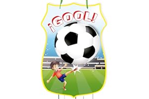 trookee® - Piñata Cumpleaños Infantil de Futbol - Decoracion Cumpleaños Infantil - Piñata Grande de Futbol Para Rellenar Con Golosinas y Regalitos para Niños y Niñas. EURO2024, Eurocopa Futbol