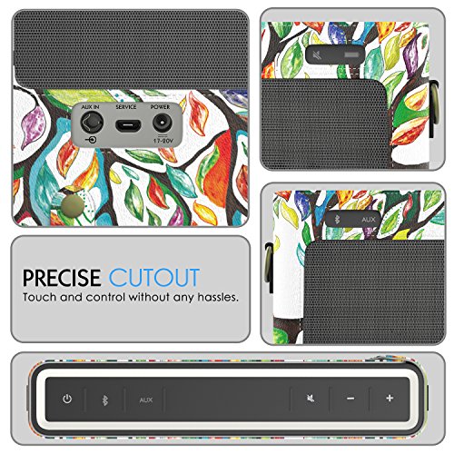 MoKo Bose SoundLink III Bluetooth Lautsprecher Hülle Abdeckung, Premium PU Leder Schutzhülle Case mit Handschlaufe/Karabiner für Bose SoundLink 3 Bluetooth Wireless Speaker, Glück Baum - 3