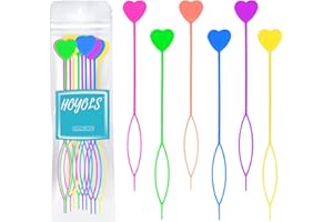 Hoyols Lot de 12 perles rapides pour tresses de cheveux, outil pour charger des perles sur les cheveux des enfants et des filles, pour queue de cheval