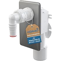 Acquastilla 112605 Sifone Con Valvola Per Prese D'Aria, Ulticolore