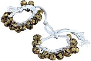 eSplanade Dance Ghungroo (20 + 20) Ghungroo Cuerda de algodón blanco | Campana, Ghungru 1 línea de cuerda de algodón blanco, Ghungroo 1 línea | Paijania | Pazeb | Kathak danza clásica india