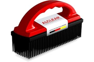 ALCLEAR 9519 Brosse anti-poils d’animaux en silicone – Élimine poils de chiens et chats sur voiture, canapé, tapis et textiles – Réutilisable, douce pour tissus délicats – Poignée ergonomique