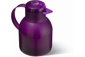 Emsa E505490 Jarra térmica translúcida, plástico, 1 L, color violeta