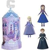 Mattel Disney Karlar &Uuml;lkesi s&uuml;rpriz k&uuml;&ccedil;&uuml;k bebek ve mini kale oyun setleri, d&ouml;nerek ortaya &ccedil;ıkan s&uuml;rpriz bebek, filmlerden ilh