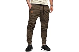 AlvaQ Pantalones De Trabajo Hombre Pantalon Chandal Hombre Joggers Largos Pants Cargo Hombre De Ocio con Bolsillos