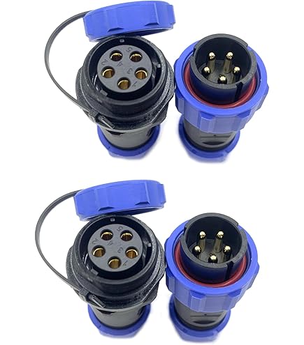Aansluitstekker SP13, 2-polig, IP68, soldervrij, water- en stofdicht voor buitenlampen, 250 V 13 A, 14 AWG kabel