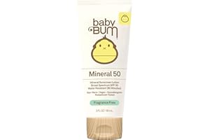 SUN BUM Baby Bum SPF 50 Mineral Sunscreen Lotion Fragrance Free – 3 oz
