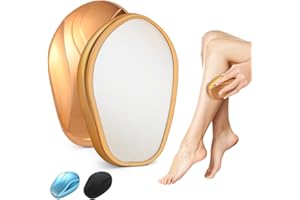 PAPOIYA Crystal Haarentferner, Nano Epilierer für Damen Herren Wiederverwendbarer Magic Crystal Haarentferner Stein für Körper Beine Arme Rücken Peeling