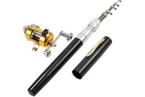 LIXADA 0.99M Poche Pliable Canne À Pêche Bobine Combo Mini Stylo Pôle De Pêche Kit Télescopique Canne À Pêche Spinning Reel Combo Kit