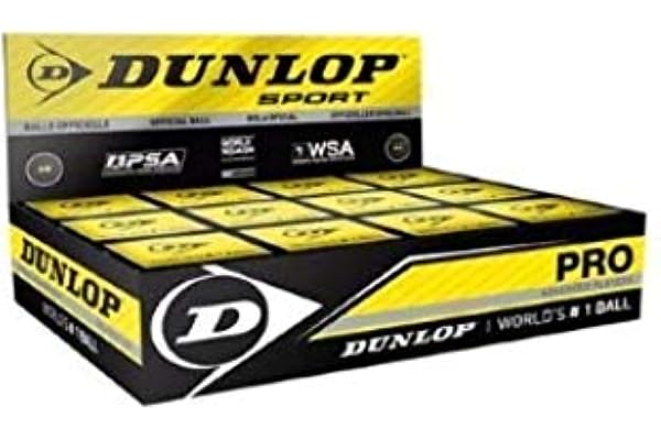 Dunlop Revelation Pro Ballon de Squash (Double Point Jaune)