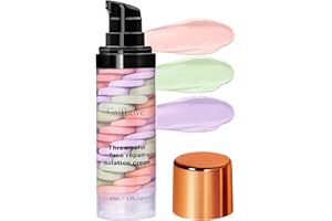 FOCUSUN Isolation Cream, Primer Face Makeup Base, Color Correcting Facial Serum, Skin Tone Correcting and Brightening Primer, Invisible Pore, Oil Control Moisturizing, 1.4oz