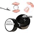 RUBYFACE Solid Gel Nail Glue for Nail Tips Clear,Strong Adhesive Rhinestone Gel Nail Glue for Acrylic Nails Tips, Press on Solid Glue Gel, Nail Art Manicure Glue Gel, Need UV/LED Lamp (Clear, 8 ml)