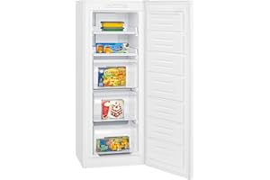 Bomann® Gefrierschrank Nofrost | freistehender Tiefkühlschrank | 161L | Total No Frost - nie wieder abtauen | MultiAirflow-System | Türanschlag wechselbar | Schnellgefrierfunktion | GS 7362 weiß