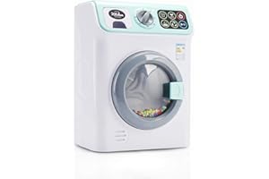 SAINSMART JR. infunbe Jeeves Jr. Washing Machine Toys, with Realistic Sounds and Functions, Educational Pretend Play Toy for Toddlers,12.5x18x24.5 CM