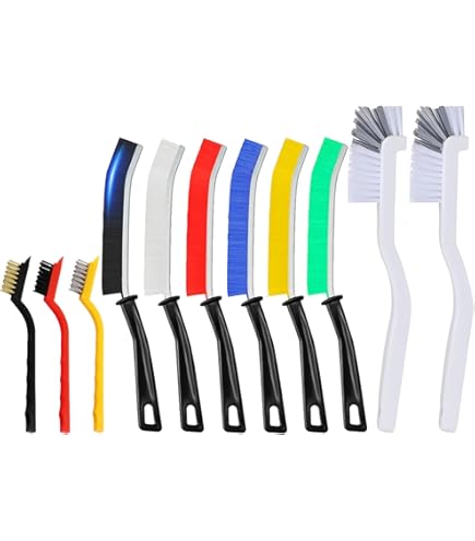 Set Di 10 Spazzole Per La Pulizia Del Bagno E Della Cucina Spazzole Con Setole Dure Per Fughe Fessure E Scanalature Antiruggine 98640753