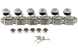 IKN 6-in-line Guitar Tuning Pegs Machine Head Twist-lock Tuner per chitarra vintage stile
