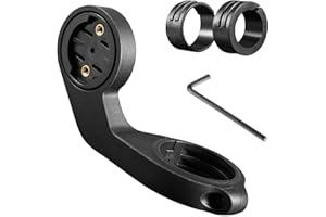 HTTYHT Out Front Bike Mount Compatible with Garmin Edge 530 540 520 510 500 200 130 20 25 800 810 820 830 810 1000 1040 1030 Plus iGPSPORT XOSS G/G+ GPS Computer Road MTB Cycling Handlebar Holder