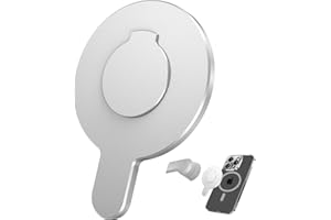 CloudValley Magnetische Ring-Halterung für DJI OM Smartphone Gimbal – Kompatibel mit OM 7P/7/6/5/4/4 SE, OM5 & OM4 SE Stabilisator – Mobile Zubehör für DJI Osmo,Silbernes Metall