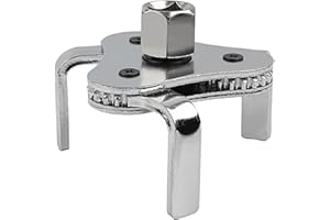 Janzoom Universal Adjustable Oil Filter Wrench from 2-1/2" to 4.5" Wrench,3 Jaw Oil Filter Removal Tool