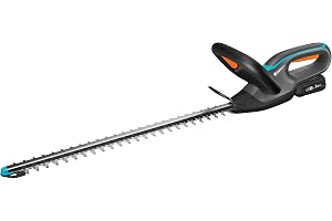 Gardena Häcksax EasyCut 55/18V P4A inkl. batteri och laddare Häcksax: Dubbelsidiga blad, Skyddad bladspets, Ergonomiskt handtag, Smidig förvaring, Sladdlös klippning (14735-20)