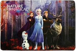O&N Spa Tappeto Gioco Frozen II Disney Elsa Anna Microfibra Antiscivolo 76X117 CM - 31155RZ/1
