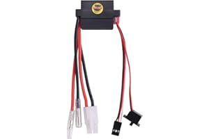 Bruafsir Rc ESC 320A 6-12V Brushed ESC Speed Controller with 2A BEC for RC Boat U6L5