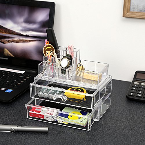 Songmics Kosmetik Aufbewahrung Organizer Schubladen Acryl JKA012 - 4