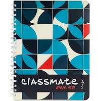 Classmate Premium 6 Subject Spiral Notebook - 203mm x 267mm, Soft Cover, 300 Pages, Unruled