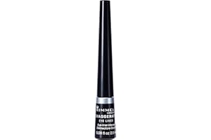 Rimmel London Scandaleyes Exaggerate Delineatore Occhi Liquido Matte, 2.5 ml, Nero (001 Black)