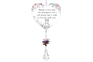 QBEJIME Friendship Gifts For Women, Crystal Suncatcher, Special Friend Gifts For Women, Friend Gift For Birthday, Wedding, Anniversary Graduation For Bestie, Best Friends