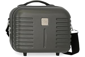 ROLL ROAD India, Neceser ABS Adaptable Unisex Adulto, Antracita, Media