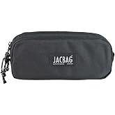 JACBAG DUAL POUCH-İKİ B&Ouml;LMELİ KALEMKUTU (Siyah)