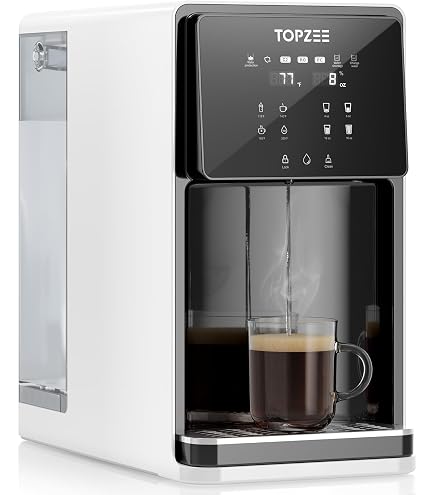 Bluevua RO100ROPOT Reverse Osmosis System With 4-Stage Cleaning, Counter RO Filtration, 2:1 Pure Empty, Portable Water Purifier For Home