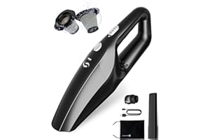 SERVOMASTER Aspirateur à Main, Aspirateur Voiture Puissant, Mini Aspirateur De Table avec Batterie Rechargeable, Aspirateur sans Fil pour Homme Femme, pour Voiture, Poils d'animaux, Maison