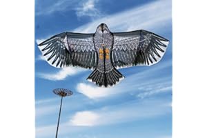 ARSBORUI Cerf Volant Effaroucheur Oiseaux avec Yeux Réfléchissants pour Jardin et Ferme