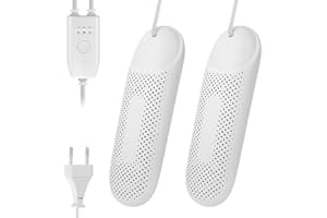 Hojalis Asciuga Scarpe Elettrico, Asciuga Scarpe Portatile,Asciuga Stivali con Timer a 3 Modalità, 360° Asciugatura con spina europea,Scaldascarpe Elettrico,Deodorare,per Famiglia e Viaggi,per Scarpe