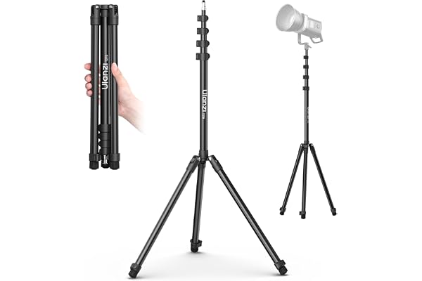 ULANZI T270 Light Stand, 8.8ft/270cm Adjustable Photography Light Tripod Stand for Photo Video Shooting, Aluminum Portable Studio Lighting Tripod for Softbox, Camera, Reflector, Strobe Light