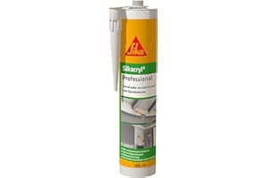 Sika – Acryldichtstoff – Sikacryl Professional Weiß – ideal für Dicht- und Anschlussfugen – für den Innenbereich – geringer Schrumpf – 300 ml