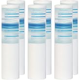 Geekpure Sediment Water Filter Cartridge Polypropylene 2.5" x 10" 5 Micron (Pack of 6)