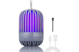 SWTOIPIG Bug Zapper elektryczna lampa owadobójcza, ochrona przed owadami, ochrona 360°, ochrona przed szkodnikami, łapie komary, do użytku wewnątrz i na zewnątrz