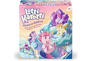 Ravensburger 22580 Lotti Karotti Unicorn Edition, Adaptation of the Well-known Classic Game with Unicorns, Entertaining Race Game for 2 to 4 Children from 4 Years - Birthday Gifts