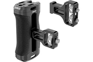 ‎SIRUI SIRUI Uchwyt boczny z lokalizacją dla ARRI i śrubą 1/4'' do klatek kamerowych, uniwersalny ergonomiczny uchwyt boczny - Am-SHS
