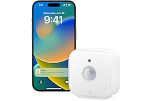 Eve Motion (Matter) - Sensor Inteligente de Movimiento con Sensor de luz, certificación IPX3 de Resistencia al Agua, activación automática de Luces y aparatos, Thread