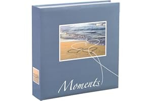 Hama 10 x 15 cm, Blu (Blau), Album portafoto 00010674" Livorno 200 Seite, Oro