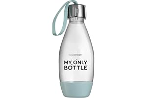 sodastream Bouteille 0,5L pour Machine à Eau Pétillante et Soda | Technologie Snap & Lock à Clipser | Compatible Lave-Vaisselle | Sans BPA | Bleue